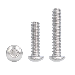 304不锈钢半圆头内六角螺丝盘头蘑菇圆头螺栓圆杯M3M4M5M6M8M10伞