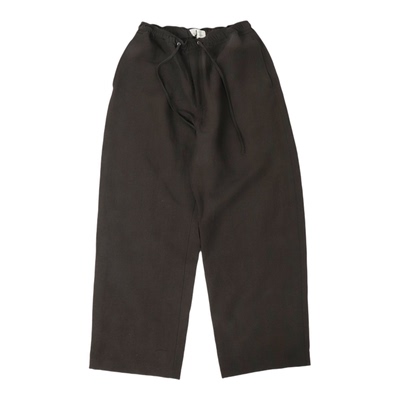 义大利亚麻混纺弧形长裤Sonny