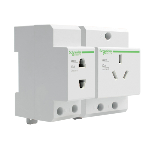 施耐德模数化插座EA9XN316多功能电源插口导轨安装3孔10A EA9X210