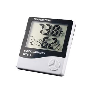 HTC-1电子数显温湿度计家用室内婴儿房高精度温度表温度计 带闹钟