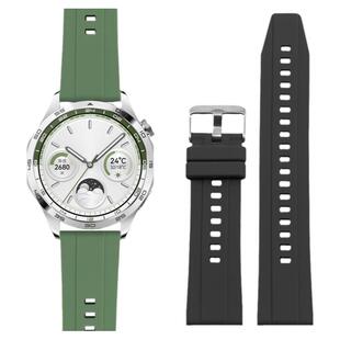 适配华为GT6 5pro GT4智能防水运动硅胶表带46/41mm表盘绿色表链