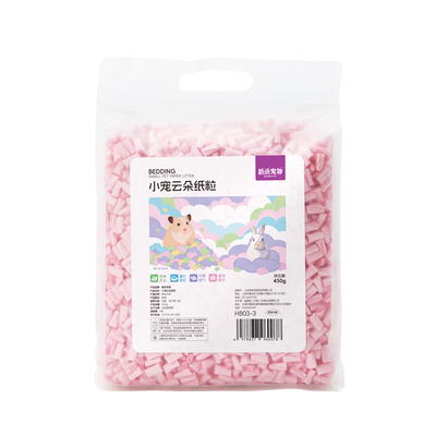 新派宠物小宠垫料云朵纸粒450g