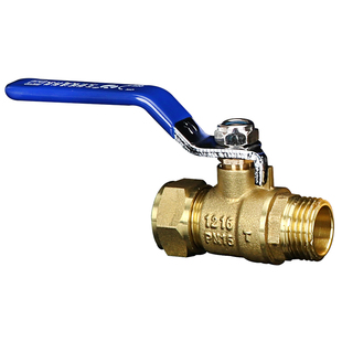 黄铜铝塑管球阀 外丝内丝铜阀门 卡套式阀4分1216 6分1620地暖阀