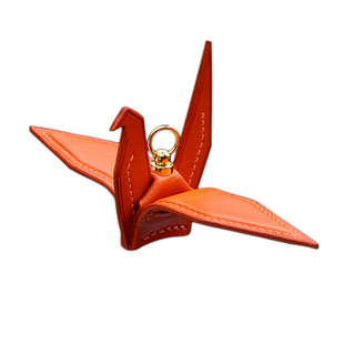 驭 真皮千纸鹤车挂 DIY手工汽车挂饰 高级氛围感车载挂件新车礼物