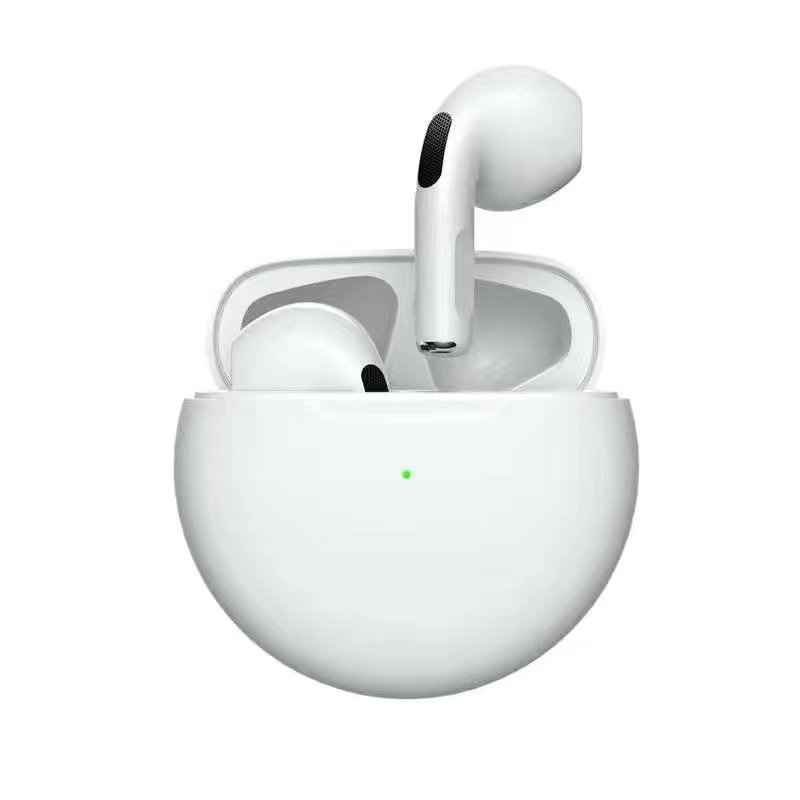 华强北pro6蓝牙耳机圆形运动2025新款无线耳机降噪高音质适用安卓