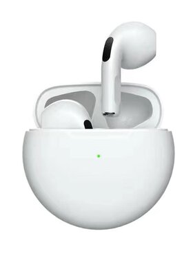 华强北pro6蓝牙耳机圆形运动2025新款无线耳机降噪高音质适用安卓