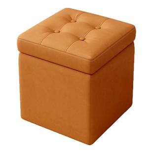 收纳凳子储物凳可坐人小凳子家用矮凳高级感小板凳客厅脚凳置物凳