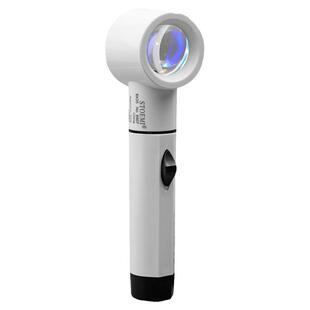 思多美手持式放大镜8倍高清珠宝文玩鉴定专用钱币邮票led灯便携式