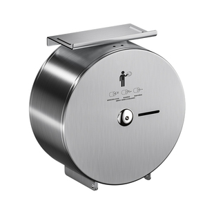 不锈钢中心抽卷纸盒商用酒店卫生间大盘纸巾架壁挂式厕所省纸神器