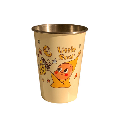 可爱卡通不锈钢洗漱杯家用