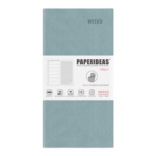 weeks手账本皮质软面页码48K手帐本小巧便携高颜值笔记本横线点阵简约记事本学生礼品考研本子商务可定制LOGO