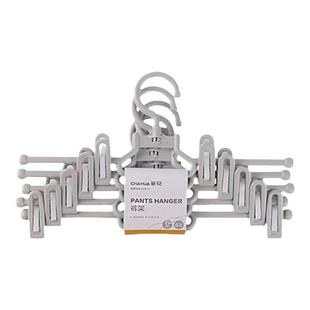 茶花裤夹家用裤架无痕晾晒衣架裤挂裤子专用裙夹塑料夹子儿童挂架