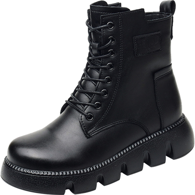 真皮马丁靴女全牛皮头层牛皮短靴