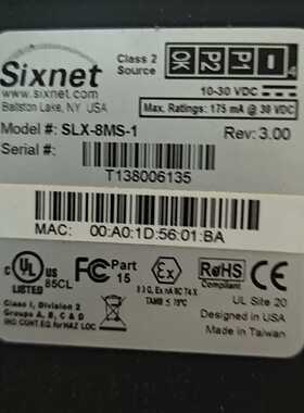 Sixnet SLX-8MS-1工业以太网交换机，8口，议价