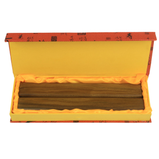 绿檀木书法用品镇尺文房摆件镇纸小叶红檀压宣纸实木素压条礼盒装