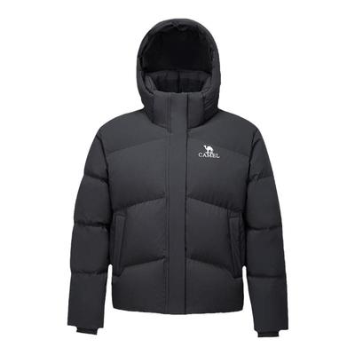 骆驼女装短款连帽羽绒服