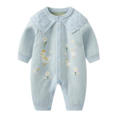 婴儿连体衣秋冬宝宝外出爬服