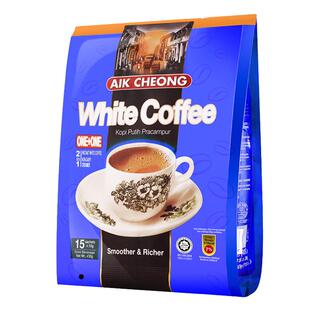 马来西亚进口益昌老街无蔗糖二合一速溶白咖啡粉学生提神袋条装