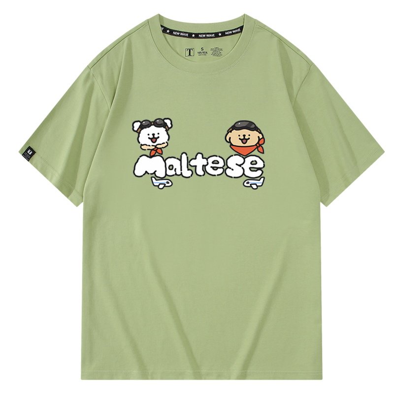马尔济斯线条小狗maltese