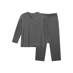 McHiley哺乳睡衣产后喂奶专用月子服天竹棉产妇孕妇家居服秋冬女