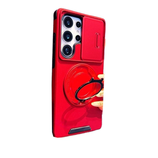 可车载旋转磁吸支架适用三星S26ultra手机壳S25ultra大孔S24fe防摔S23plus创意S22+镜头保护是21旋转指环17