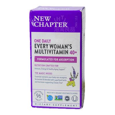 特价美国New Chapter新章40+中老年男女性多种维生素高端配方48粒