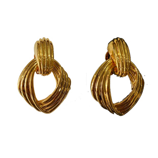 法式耳夹秋冬款无耳洞厚镀24K真金设计师款fedoma高级感夸张耳饰