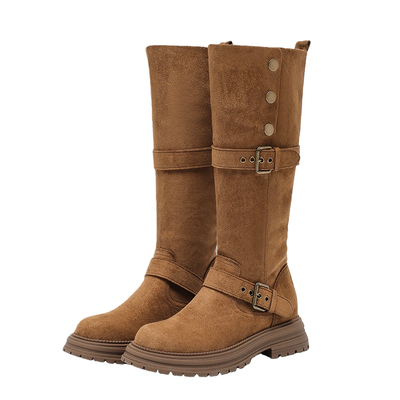 小个子长筒靴女不过膝小码靴子