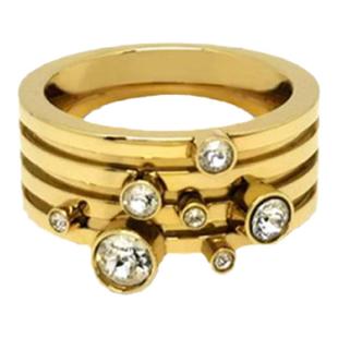 官方ALP JEWELRY读心系列不规则水晶设计14K真空镀金戒指夸张小众