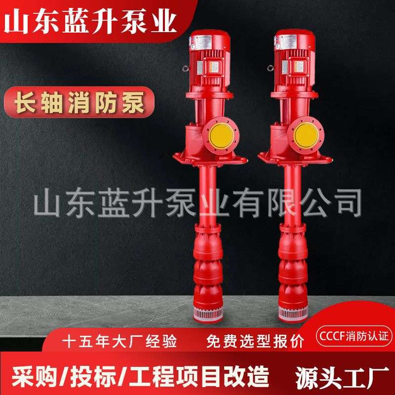 深井泵 不锈钢 立式 多级 干式 多级轴流液下长轴泵 长轴消防泵
