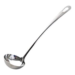 长柄不锈钢汤勺家用大勺子大号汤匙盛粥稀饭勺小汤勺火锅漏勺铁瓢