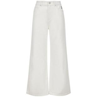 25秋季新款NBA ATELIER森林狼棉质裤子白色宽松阔腿简约休闲女裤