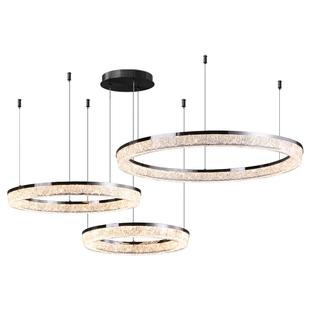 意式极简轻奢客厅灯吊灯现代简约餐厅高亮护眼大厅圆环全光谱主灯