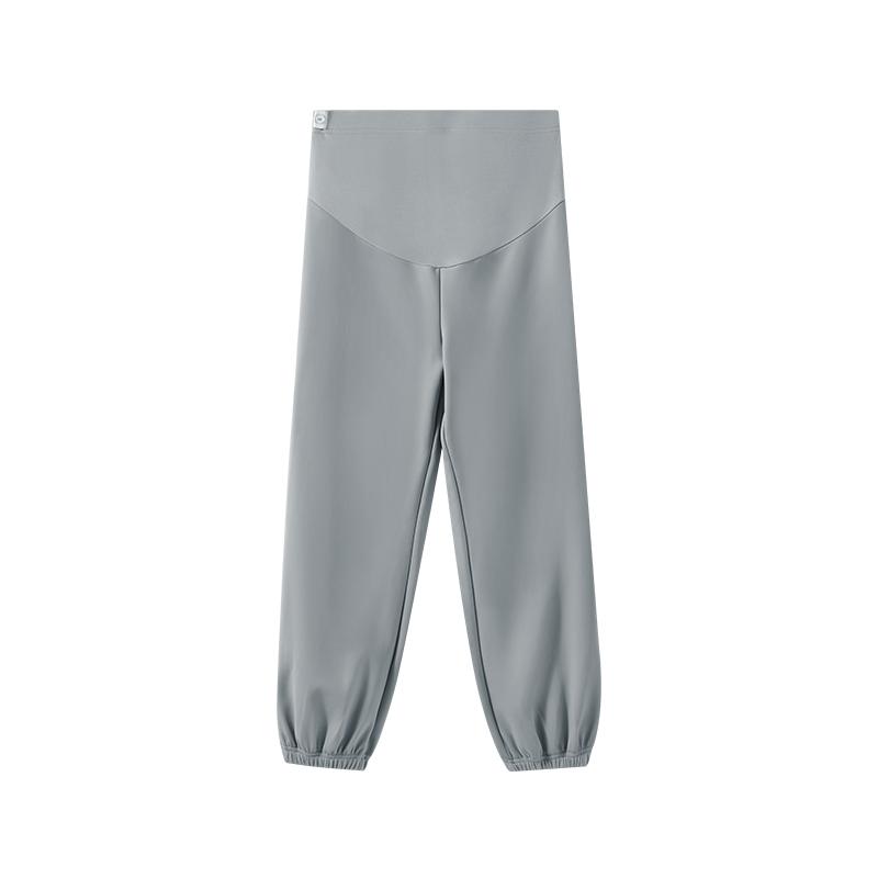 嫚熙孕妇束脚卫裤秋季加绒加厚孕妇裤外穿宽松托腹运动长裤女