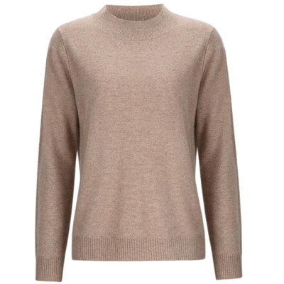 皮皮狗半高领简约套头打底羊绒衫