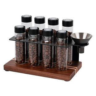 WATCHGET咖啡豆罐 透明密封罐单向排气阀储豆养豆罐展示架ABS漏斗