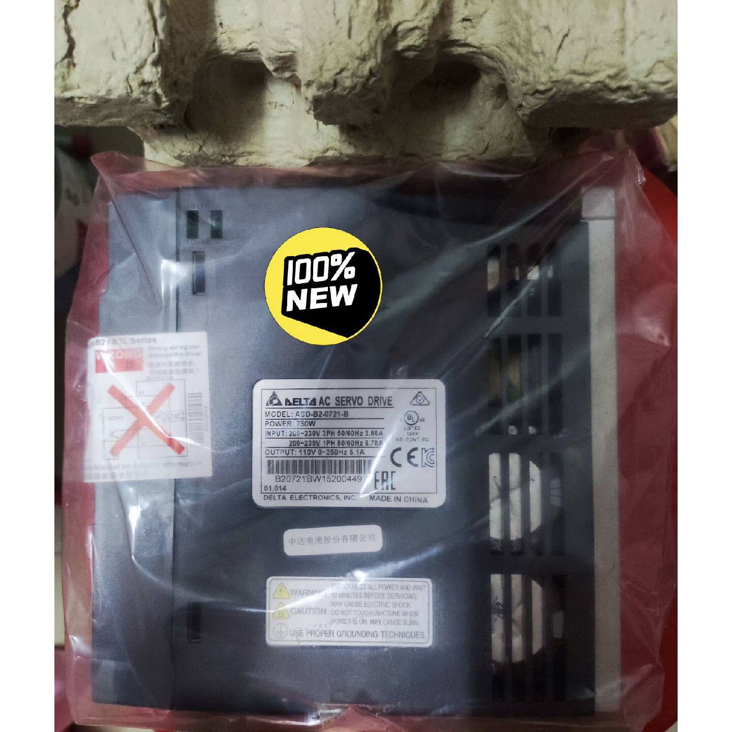 议价台达全新原装未拆封B2系列750W伺服驱动器ASD-B2-0721-B实图