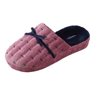 家丽芙棉拖鞋女士新款秋冬季室内家居地板家用防滑轻奢厚底毛绒托