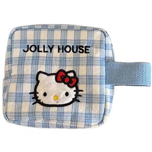 可爱化妆包大容量女2025新款拍立得收纳包便携手提小杂物洗漱包