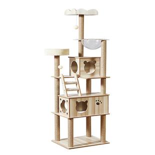 猫爬架家用小户型不占地猫砂盆太空舱猫窝剑麻猫抓板一体猫咪玩具