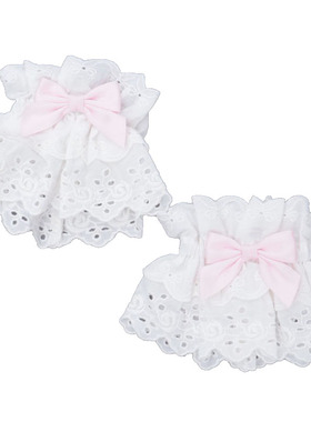 axesfemme日系蝴蝶结棉蕾丝手袖