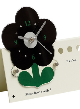 ins风玄关时钟摆件2025新款