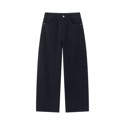 CHICJOJO加绒香蕉牛仔裤