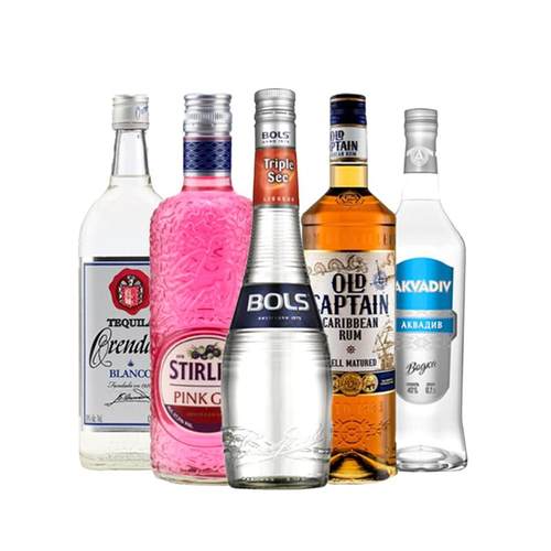 【自营】长岛冰茶鸡尾酒波士白橙皮力娇酒金酒龙舌兰朗姆酒伏特加