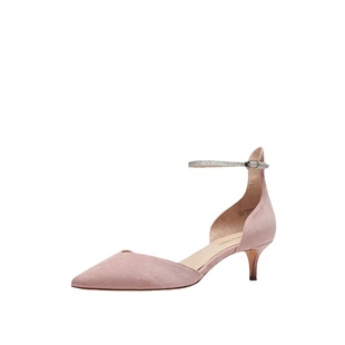 LR尖头小细跟侧空一字带时尚女凉鞋搭裙子半凉单鞋LI133K02019