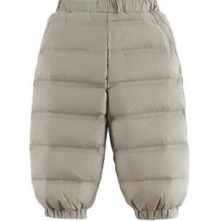 [无缝羽绒裤]马克珍妮男女童超轻保暖羽绒裤 儿童裤子冬装新款