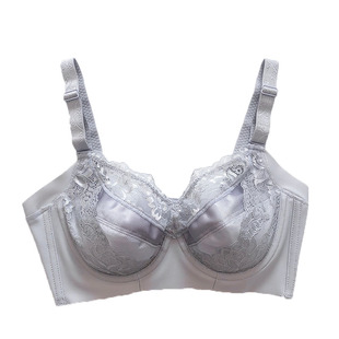 大码内衣女无痕全罩杯收副乳大胸显小聚拢文胸胖mm超薄无海绵胸罩