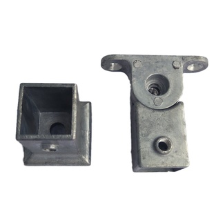 铁艺楼梯扶手立柱围护栏杆外侧挂斜坡室内外铝摇头底座安组装配件