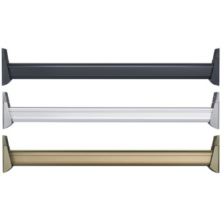 衣柜内挂衣杆加厚大衣橱柜子固定式通杆架托配件卡扣法兰底座横杆