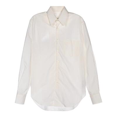 Mm6 Maison Margiela 女士春夏白色长袖衬衫银泰百货精品301574